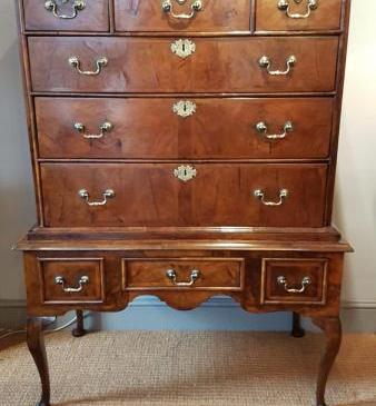 Superb George I Period Walnut Chest on Stand