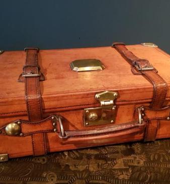 Antique Leather Cartridge Magazine