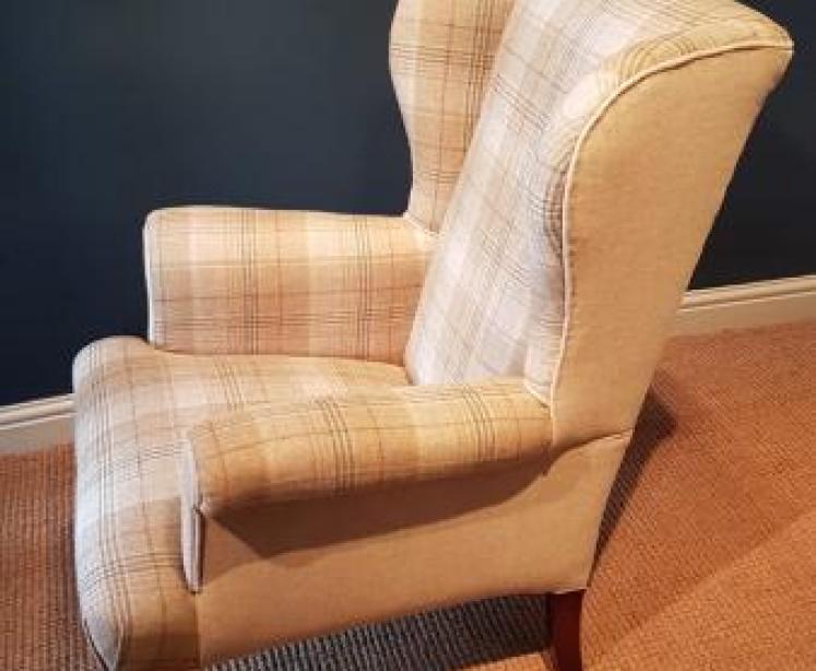 Superb Pair of Victorian Wing Back Chairs  - Image 6