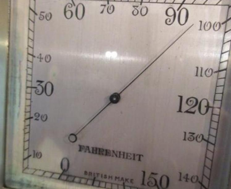 Matching Pair of Art Deco Barometer & Thermometer Stands - Image 6