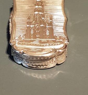 Nathaniel Mills Antique Silver Vinaigrette