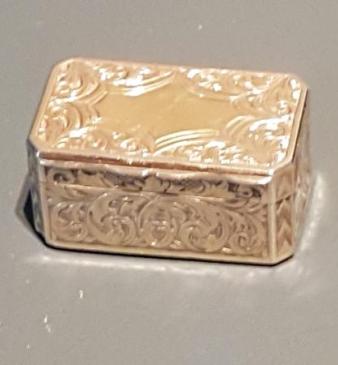 Sampson Mordan Silver Gilt Vinaigrette