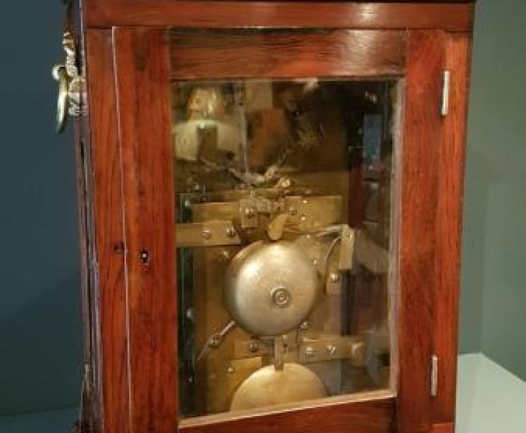 Fine William IV Rosewood Double Fusee Bracket Clock - Image 2