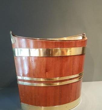 George III Mahogany Peat Bucket