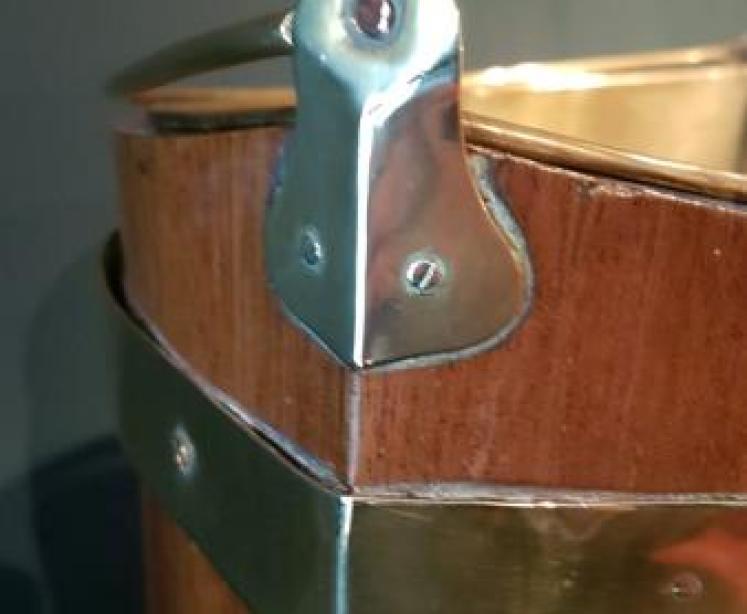 George III Mahogany Peat Bucket - Image 4