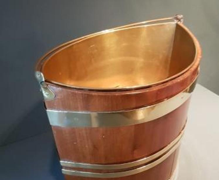 George III Mahogany Peat Bucket - Image 5
