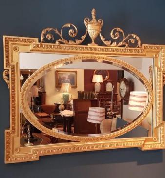 Superb Early Victorian Timber Gilt Mirror