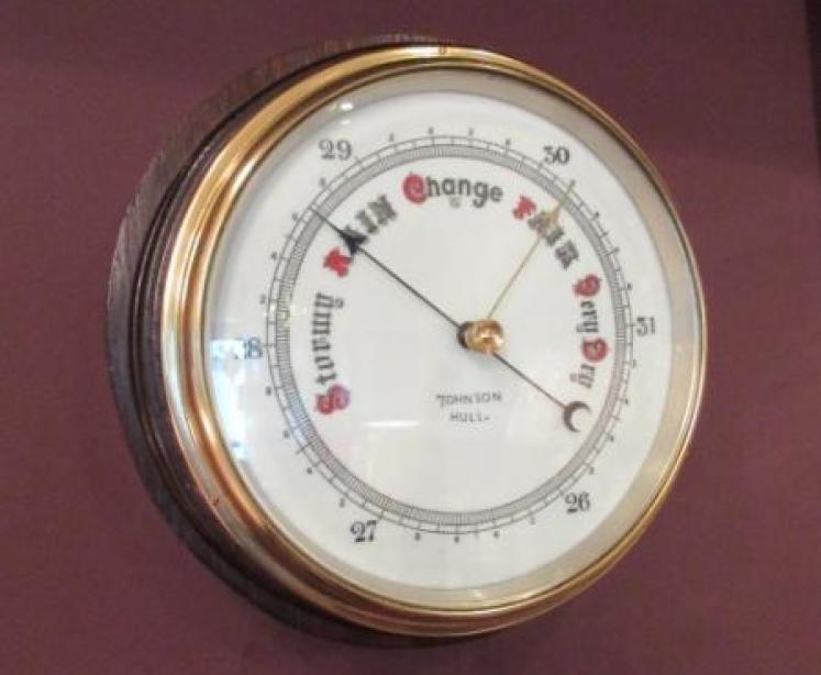 Antique Johnson of Hull Marine Barometer - Image 1