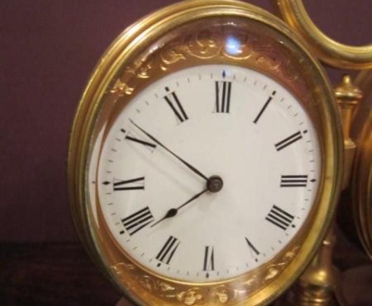 Fine 19th Century Gilded Clock Barometer - Image 2