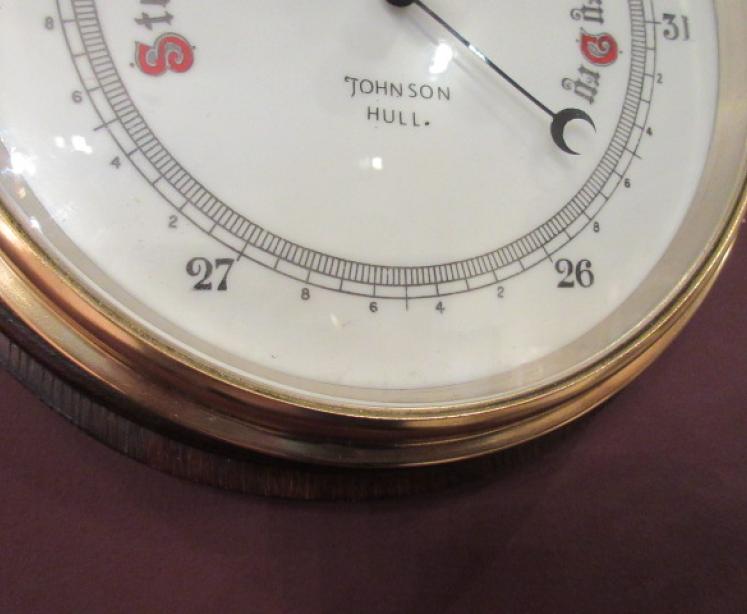 Antique Johnson of Hull Marine Barometer - Image 5