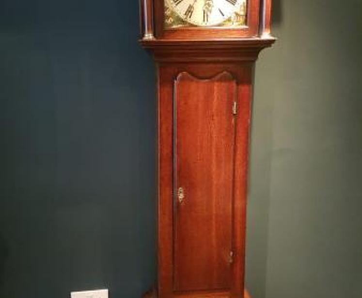 Small George III Oak Cottage Longcase Clock - Image 1