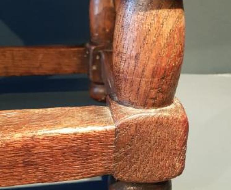 George I Style Oak Box Stool - Image 4