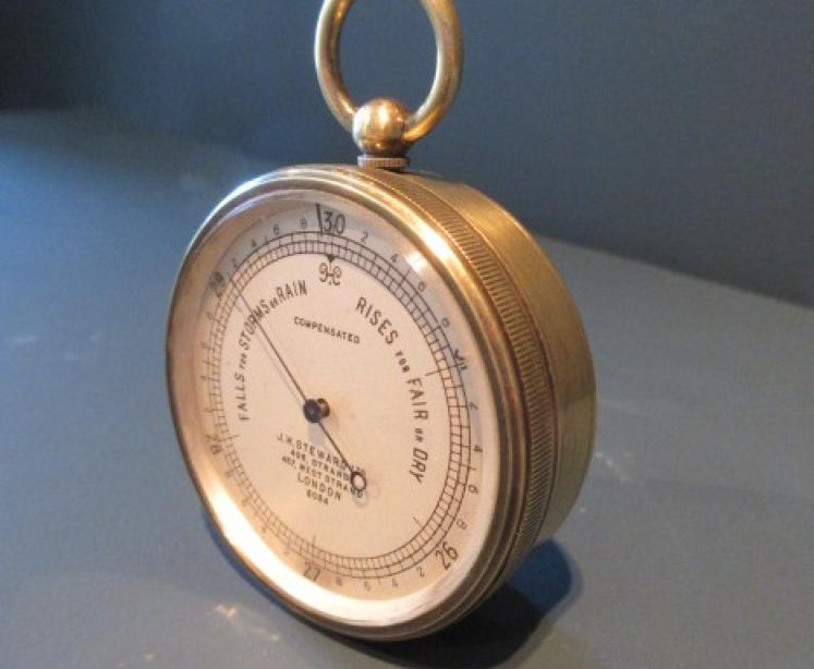 Antique Steward of London Pocket Barometer - Image 2