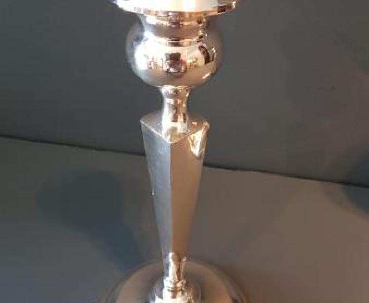 Pair of Edwardian Silver Candlesticks - Image 2