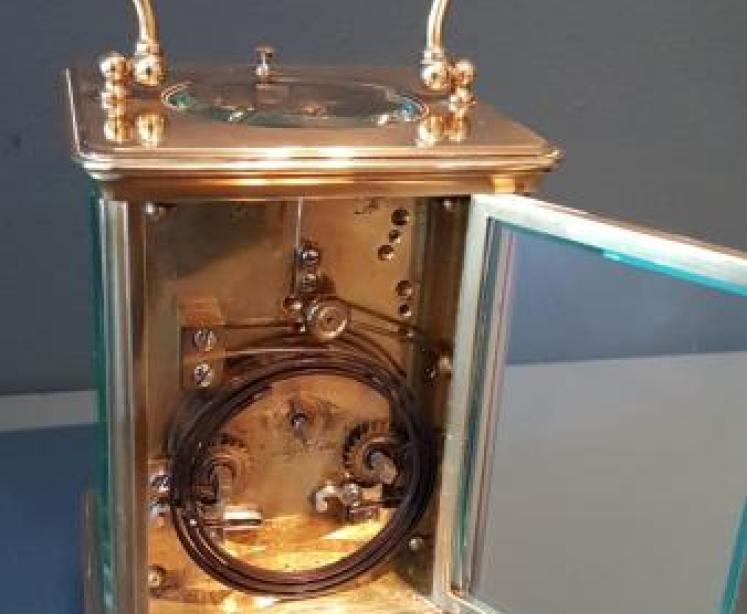 Victorian Striking Carriage Clock in Original Case - Image 7