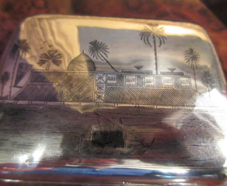 Antique Silver Neillo Engraved Case - Image 2