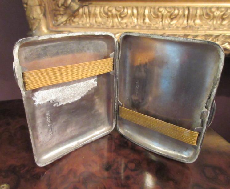 Antique Silver Neillo Engraved Case - Image 5