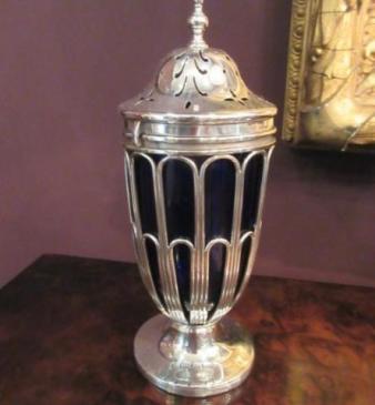 Edwardian Period Solid Silver Castor
