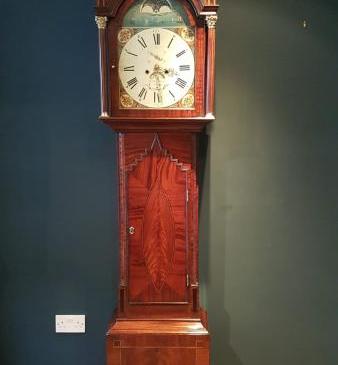 Superb Hull 8 Day Moon Phases Long Case Clock