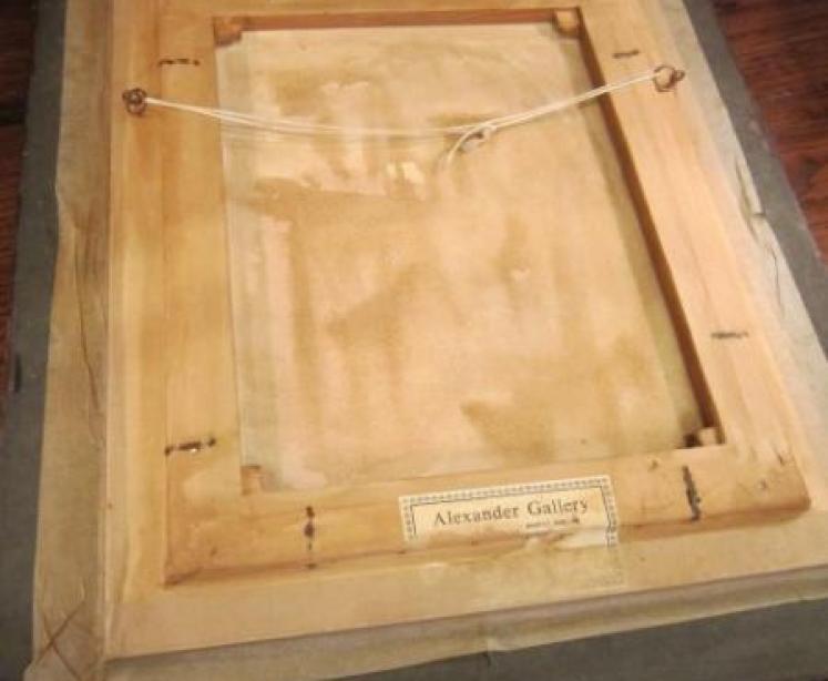 Early Victorian Oil Portrait in Rosewood Frame - Image 3