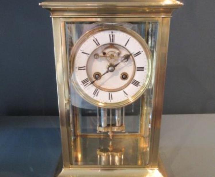 Superb 19th Century Paris Made 'Four Glass' Clock - Image 1