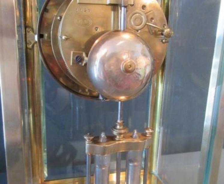 Superb 19th Century Paris Made 'Four Glass' Clock - Image 4