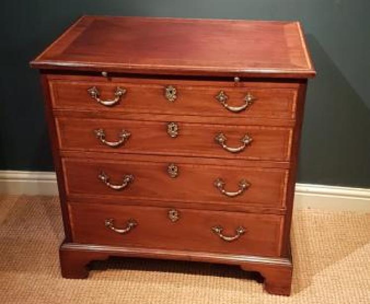 Superb Regency Inlaid Mahogany Chest of Drawers - Image 1