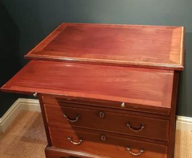 Superb Regency Inlaid Mahogany Chest of Drawers - Image 2