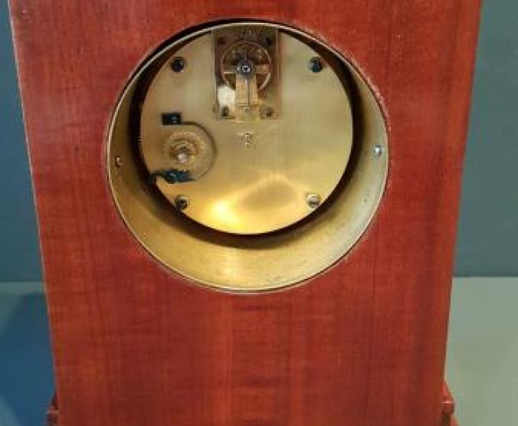 Superb Quality Edwardian Mahogany Mantel Clock - Image 3