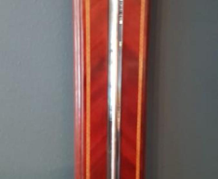 Superb George III Inlaid Mahogany Stick Barometer - Image 4