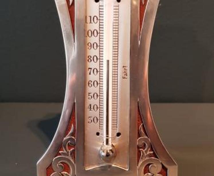 Silver Desk Top Thermometer - Image 2