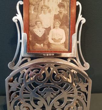 Unusual Edwardian Silver Photo and Note Holder