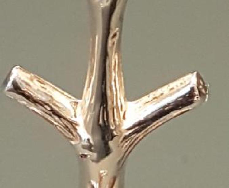 Silver and Tortoise Shell Ring Holder - Image 2