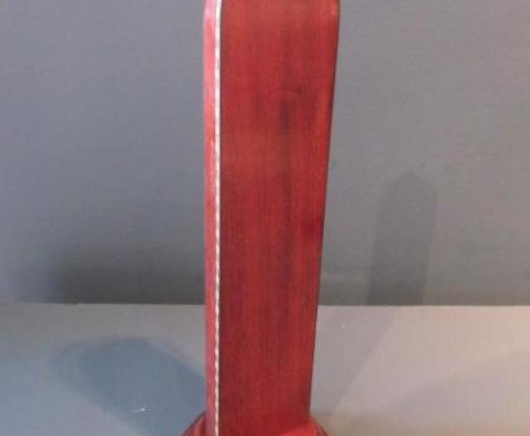 Antique Desk Top Mahogany & Bone Scale Thermometer - Image 4