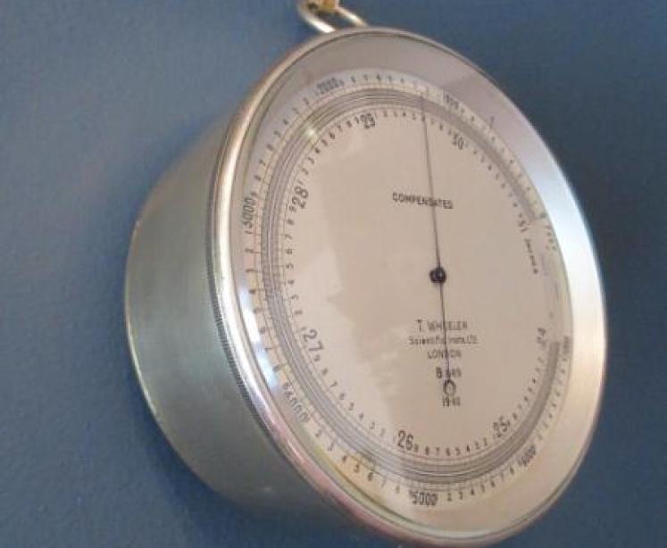 Antique Campaign Style London Marine Barometer - Image 1