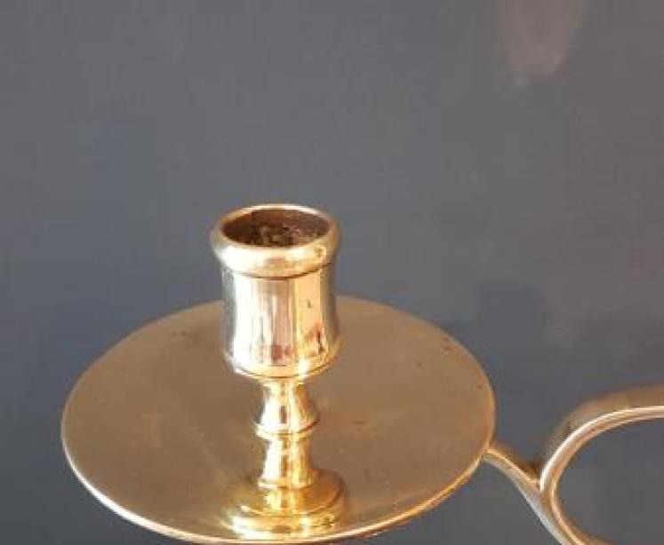 Pair of Early Victorian Brass Rise and Fall Candelabra - Image 5