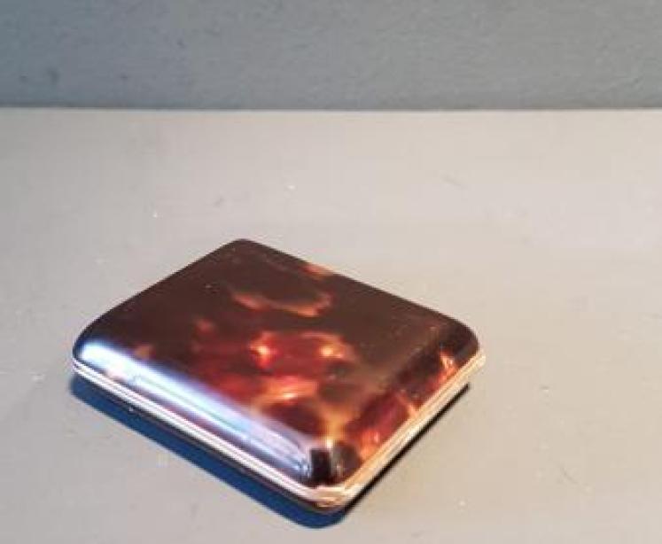 Tortoise Shell and Silver Gilt Travelling Clock - Image 4