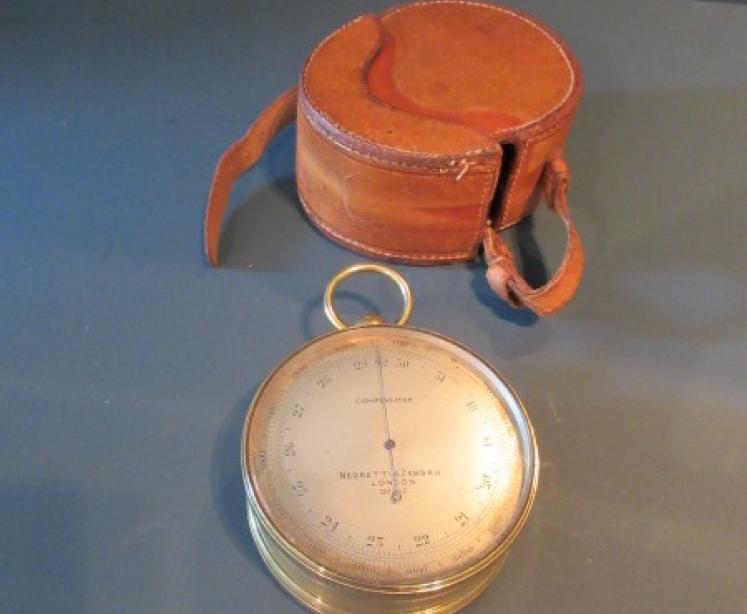 Victorian Negretti & Zambra Campaign Barometer & Compass - Image 1