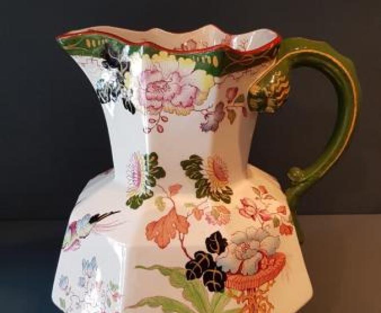 Impressive Antique Masons Ironstone Jug - Image 6