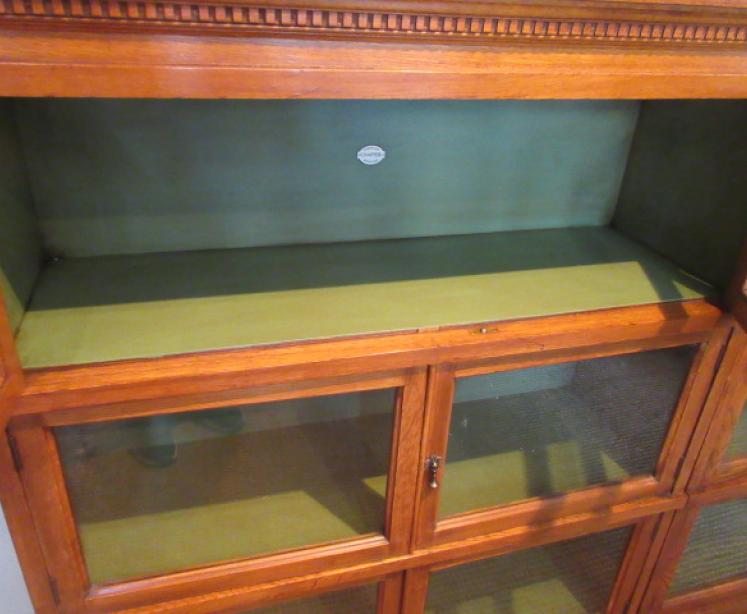 Superb Antique Oak Barrister's Double Glazed Bookcase - Image 5