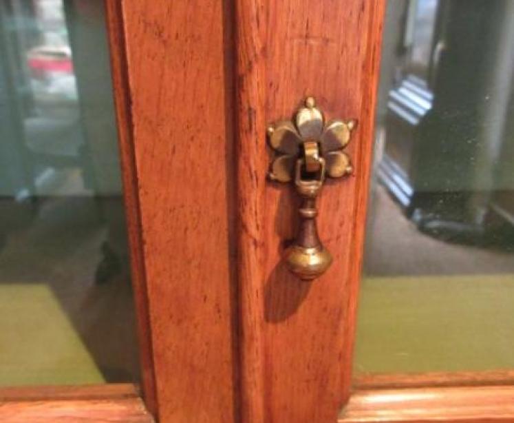 Superb Antique Oak Barrister's Double Glazed Bookcase - Image 7