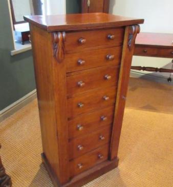 Mid Victorian Polished Oak Wellington Chest