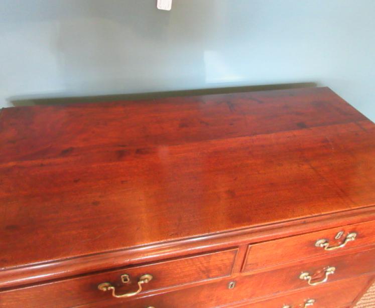 George III Period Walnut Chest of Drawers - Image 4