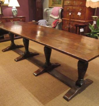Outstanding Large George III Period Refectory Table