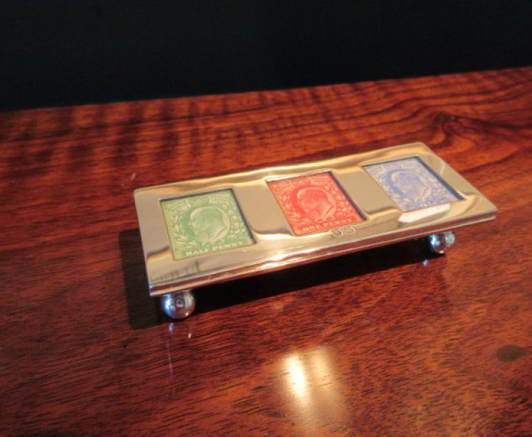 Immaculate Antique Silver Triple Stamp Box - Image 1
