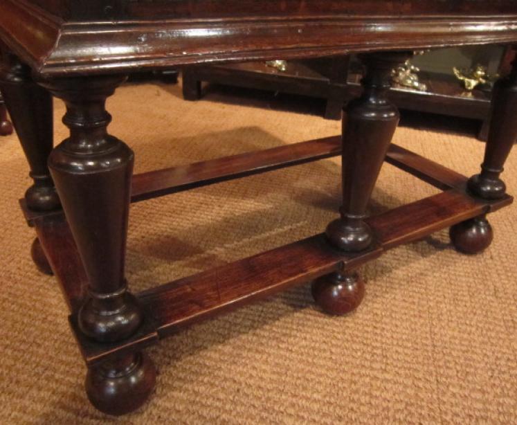 Very Small George I Oak Chest on Stand - Image 2