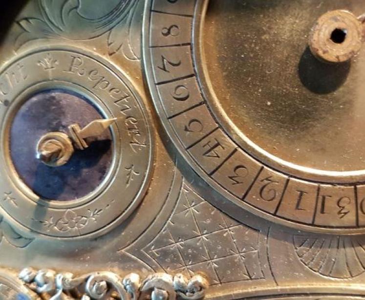 Fine Quality Regency Brass Inlaid Double Fusse Verge Bracket Clock - Image 6