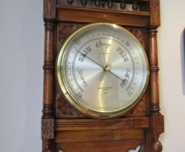 Superb Victorian Negretti & Zambra Hall Barometer - Image 1