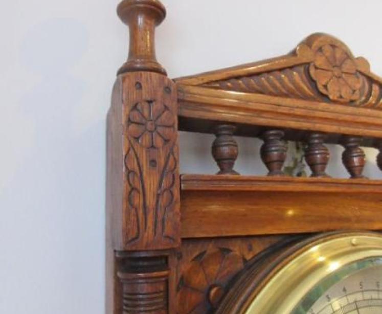 Superb Victorian Negretti & Zambra Hall Barometer - Image 5