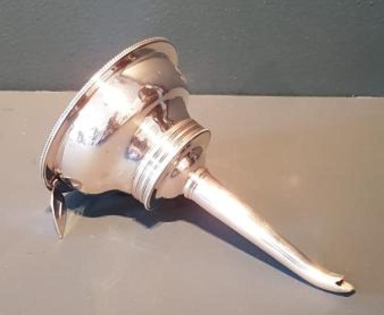 Rare George III Solid Silver Wine Funnel - Image 1